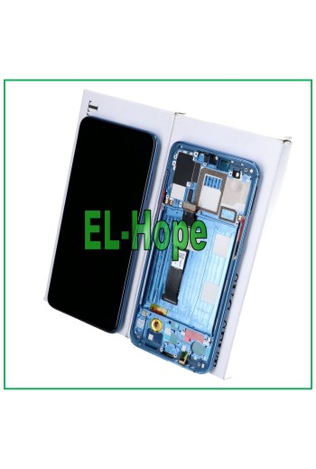 LCD-DISPLAY + ORIGINAL SERVICERAHMEN XIAOMI MI 9 M1902 F1G F1A F1T TOUCH BLAU