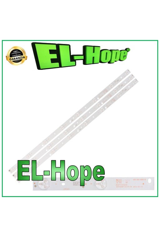 KIT 3 BARS 8 LEDs FÜR 32  POLAROID TV 0D315D08-ZC17F-04 303TT315041 TQL32R4PR005