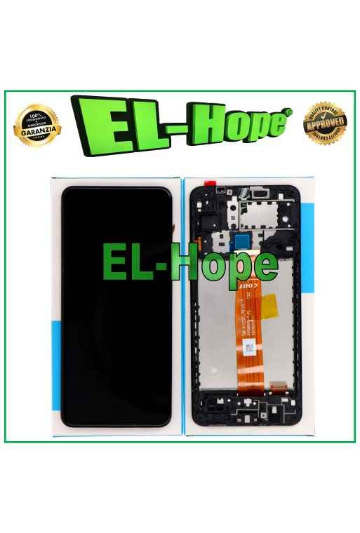 TOUCH-RAHMEN-DISPLAY GLEICH ORIGINALSERVICE SAMSUNG GALAXY A12 SM-A125 FLAT CODT