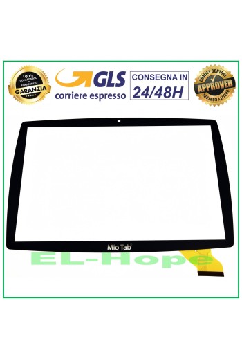 TOUCHSCREEN-GLAS LISCIANI MIO TAB 10 TUTOR 64229 MP0101066 SCHWARZES TABLET