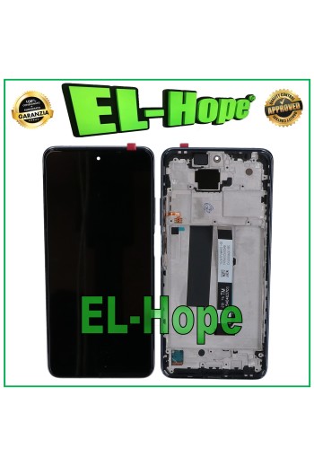 DISPLAYRAHMEN LCD FÜR XIAOMI MI 10T LITE M2007J17G TOUCHSCREEN MONTIERTER SCHWARZER