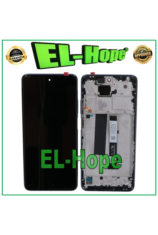 DISPLAYRAHMEN LCD FÜR XIAOMI MI 10T LITE M2007J17G TOUCHSCREEN MONTIERTER SCHWARZER