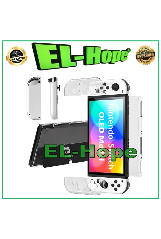 TRANSPARENTE PVC-HÜLLE, HARTE, STOSSDICHTE ABDECKUNG FÜR NINTENDO SWITCH OLED
