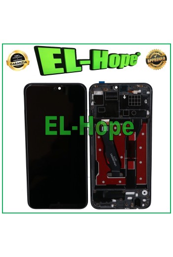 DISPLAYRAHMEN FÜR HONOR 8X JSN-AL00 TL00 / VIEW 10 LITE JSN-L21 TOUCH SCHWARZES GLAS
