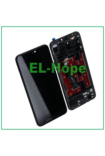 DISPLAYRAHMEN FÜR HONOR 8X JSN-AL00 TL00 / VIEW 10 LITE JSN-L21 TOUCH SCHWARZES GLAS