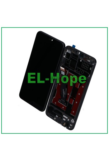 DISPLAYRAHMEN FÜR HONOR 8X JSN-AL00 TL00 / VIEW 10 LITE JSN-L21 TOUCH SCHWARZES GLAS