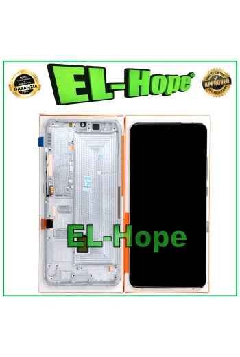 TOUCH-LCD-DISPLAY + RAHMEN ORIGINAL XIAOMI MI NOTE 10 LITE MZB9218E SILBER