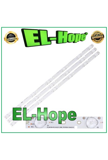 KIT 3 BARS 7 LED-TV 32  HISENSE 32-HD315DH-B21-3X7-3030C-7S1P LED32 K188 220