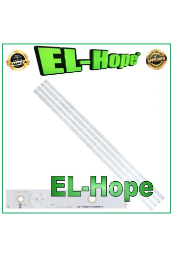KIT 4 BARS 9 LEDs FÜR 40  PHILIPS TV LB-F3528-GJ40409-H GJ-2K15-D2P5-400-D409