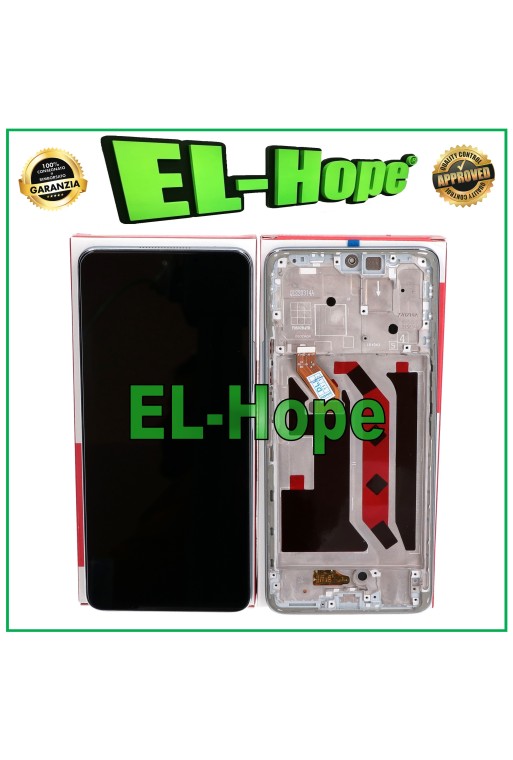 TOUCH LCD-RAHMENDISPLAY GLEICH ORIGINALSERVICE HONOR X9 5G ANY-NX1 SILBERGLAS
