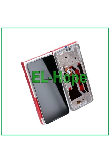 TOUCH LCD-RAHMENDISPLAY GLEICH ORIGINALSERVICE HONOR X9 5G ANY-NX1 SILBERGLAS