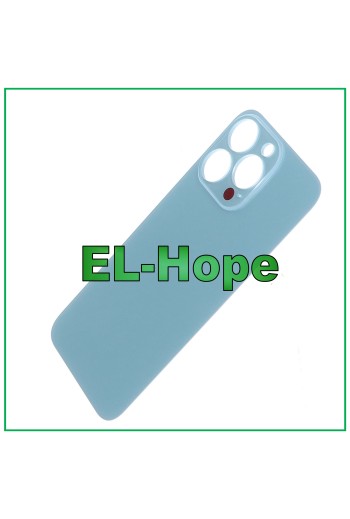 GLASRÜCKSEITE BATTERIEABDECKUNG FÜR IPHONE 13 PRO BIG HOLE SIERRA BLAU