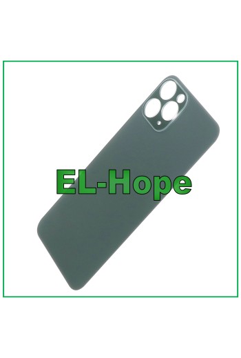 GLAS-RÜCKSEITE AKKUDECKEL FÜR IPHONE 11 PRO BIG HOLE NACHTGRÜN