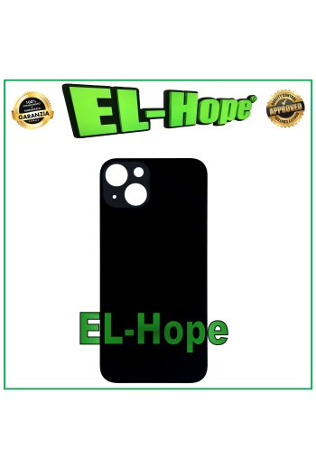 GLASRÜCKSEITE BATTERIEABDECKUNG FÜR IPHONE 13 BIG HOLE MIDNIGHT BLACK