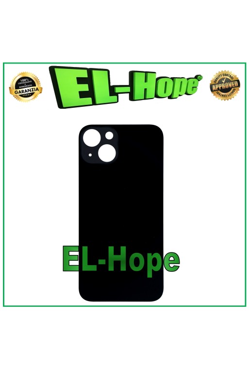 GLASRÜCKSEITE BATTERIEABDECKUNG FÜR IPHONE 13 BIG HOLE MIDNIGHT BLACK