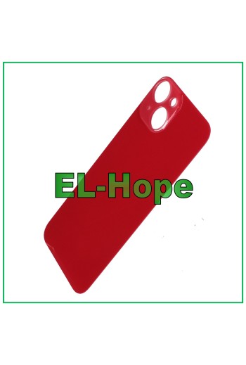 GLAS RÜCKSEITE BATTERIE ABDECKUNG FÜR IPHONE 14 BACKCOVER GROSSES LOCH ROT