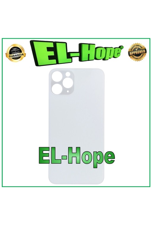GLAS RÜCKSEITE BATTERIE ABDECKUNG FÜR IPHONE 11 PRO COVER BIG HOLE SILBER