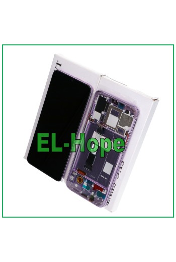 LCD-DISPLAY + ORIGINALRAHMEN SERVICE XIAOMI MI 9 M1902 F1G F1A F1T TOUCH LILA
