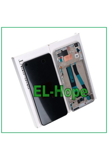 ORIGINAL-RAHMEN-DISPLAY XIAOMI MI 11 LITE 4G 5G NE M2101K9AG TOUCHSCREEN SILBER
