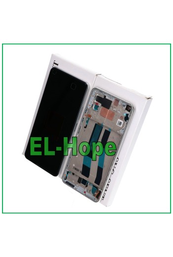 ORIGINAL-RAHMEN-DISPLAY XIAOMI MI 11 LITE 4G 5G NE M2101K9AG TOUCHSCREEN SILBER
