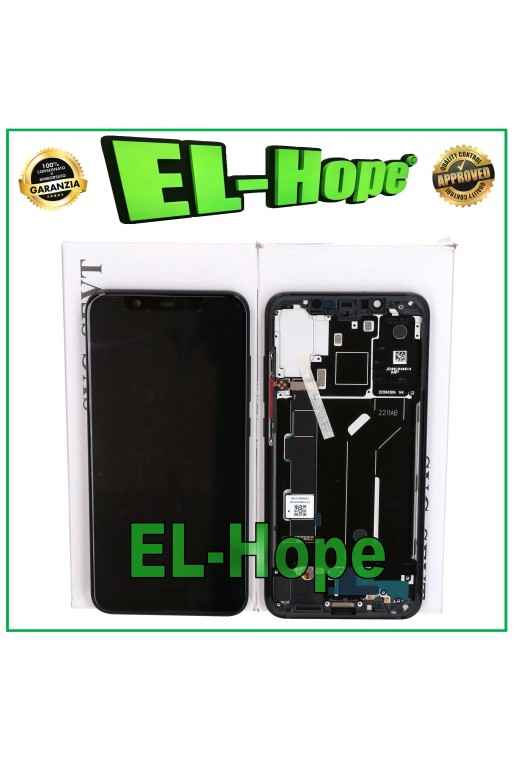 ORIGINAL TOUCH LCD RAHMEN DISPLAY RAHMEN XIAOMI MI8 MI 8 M1803E1A M1803E1C SCHWARZ