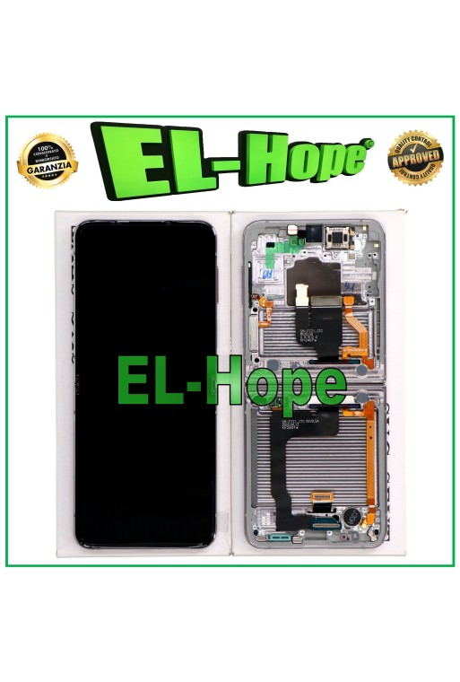 ORIGINAL LCD-TOUCH-DISPLAY SAMSUNG GALAXY Z FLIP 4 5G SM-F721B SILBER WEISS 