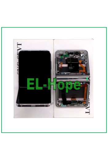 ORIGINAL LCD-TOUCH-DISPLAY SAMSUNG GALAXY Z FLIP 4 5G SM-F721B SILBER WEISS 