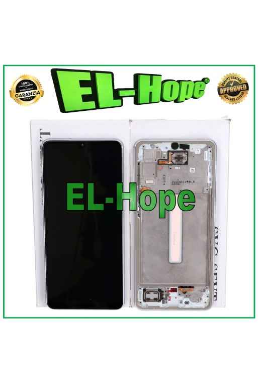 ORIGINALRAHMEN LCD-DISPLAY SAMSUNG GALAXY A33 5G 2022 SM-A336 BF TOUCH WEISS