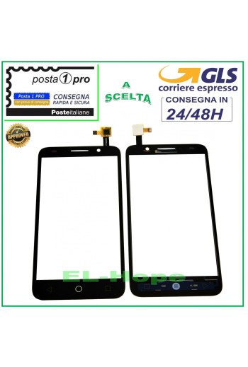 TOUCHSCREEN-GLAS ALCATEL Pop 3 Pixi 5  5015X 5015A 5015D DIGITIZER SCHWARZ