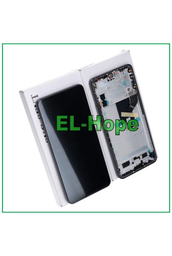 ORIGINAL SERVICE RAHMEN DISPLAY XIAOMI MI 12 LITE 5G 2203129G TOUCHSCREEN SCHWARZ