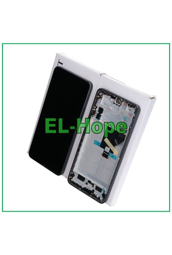 ORIGINAL SERVICE RAHMEN DISPLAY XIAOMI MI 12 LITE 5G 2203129G TOUCHSCREEN SCHWARZ