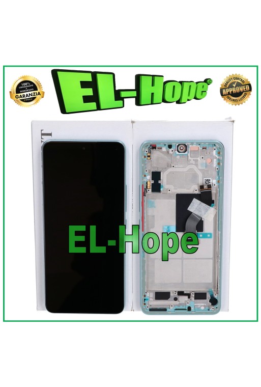 ORIGINAL SERVICE RAHMEN DISPLAY XIAOMI MI 12 LITE 5G 2203129G TOUCHSCREEN GRÜN
