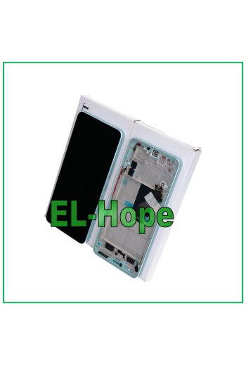 ORIGINAL SERVICE RAHMEN DISPLAY XIAOMI MI 12 LITE 5G 2203129G TOUCHSCREEN GRÜN