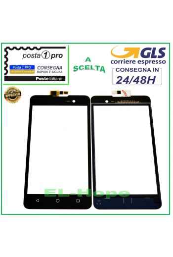 TOUCHSCREEN-GLAS WIKO LENNY 2 II DIGITIZER SCHWARZES GLAS 5.0