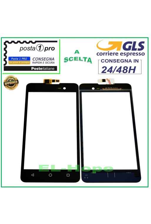 TOUCHSCREEN-GLAS WIKO LENNY 2 II DIGITIZER SCHWARZES GLAS 5.0