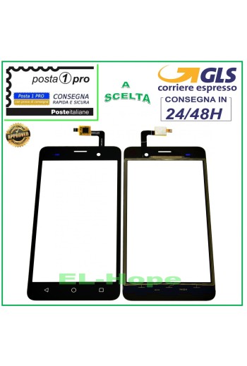 TOUCHSCREEN-GLAS WIKO JERRY DIGITIZER SCHWARZES GLAS 5.0