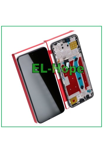 TOUCH-LCD-DISPLAY + ORIGINAL GLEICHRAHMENSERVICE HONOR X8 4G TFY-LX1 L026 SCHWARZ