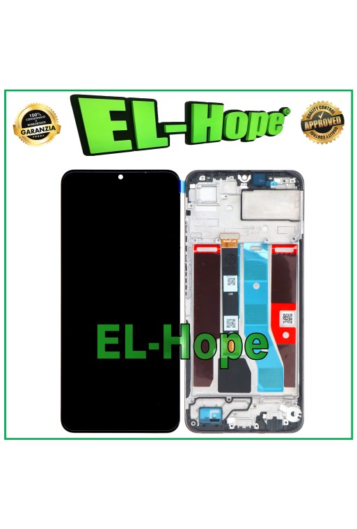 LCD-DISPLAY + RAHMEN FÜR OPPO REALME C51 RMX3830 TOUCHSCREEN GLASBILDSCHIRM SCHWARZ