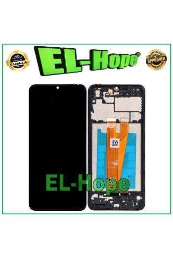 LCD-DISPLAY + RAHMEN FÜR SAMSUNG GALAXY A04 2022 SM-A045 TOUCHSCREEN SCHWARZES GLAS