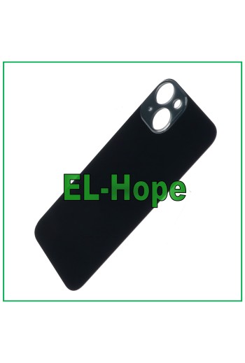 GLASRÜCKSEITE BATTERIEABDECKUNG FÜR IPHONE 14 BIG HOLE MIDNIGHT BLACK