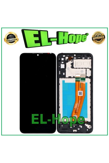 LCD-DISPLAY + RAHMEN FÜR SAMSUNG GALAXY A04E 2022 SM-A042 TOUCHSCREEN SCHWARZES GLAS