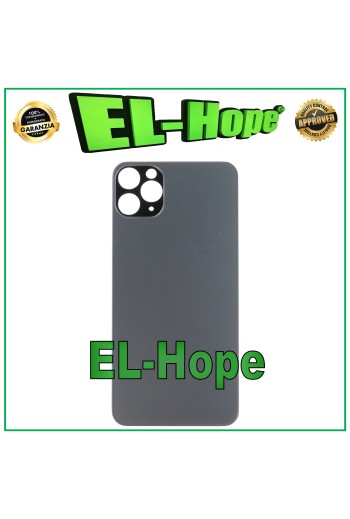 RÜCKSEITE GLAS FÜR IPHONE 11 PRO MAX COVER BIG HOLE SPACE GREY