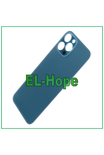 RÜCKSEITE GLAS FÜR IPHONE 12 PRO MAX BIG HOLE COVER PACIFIC BLUE