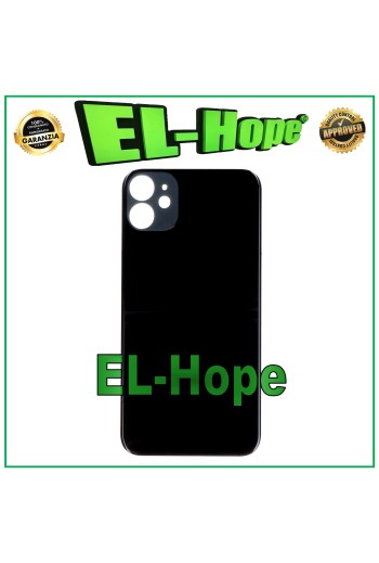 GLAS RÜCKSEITE BATTERIEABDECKUNG FÜR IPHONE 11 RÜCKSEITE BIG HOLE SCHWARZ