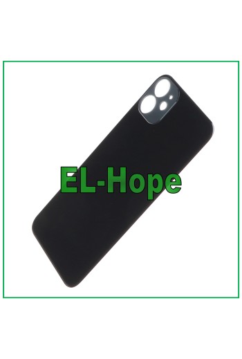 GLAS RÜCKSEITE BATTERIEABDECKUNG FÜR IPHONE 11 RÜCKSEITE BIG HOLE SCHWARZ
