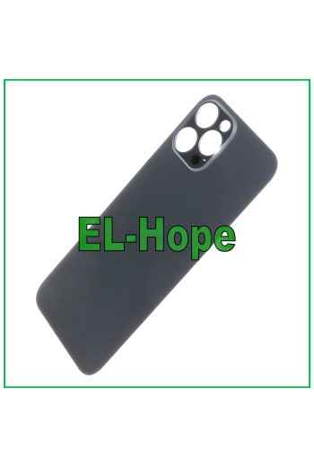 GLAS-RÜCKSEITE BATTERIEABDECKUNG FÜR IPHONE 12 PRO MAX BIG HOLE GRAPHITE