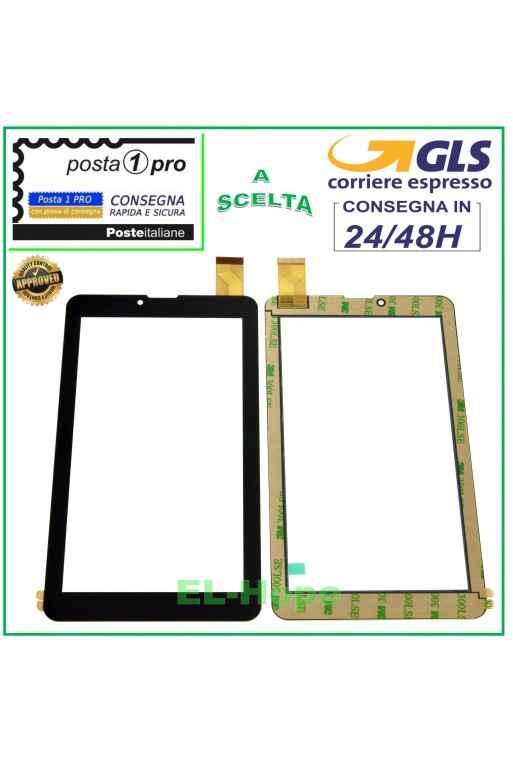 TOUCHSCREEN-GLAS MEDIACOM M-MP720M M-MP721M SMARTPAD 7.0 ORIGINAL SCHWARZ
