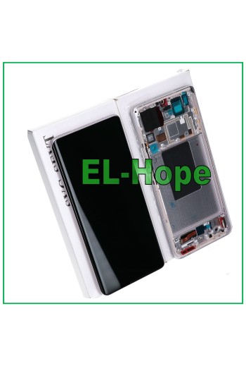 ORIGINAL SERVICE LCD DISPLAY XIAOMI MI 12S PRO 2022 TOUCH RAHMEN LILA GOLD