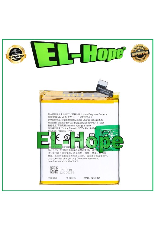 AKKU BLP701 FÜR OPPO RENO PCAT00 PCAM00 3765 mAh QUALITÄT GLEICH ORIGINAL