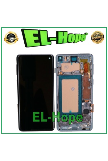 TFT LCD DISPLAY + RAHMEN FÜR SAMSUNG GALAXY S10 SM-G973F TOUCHSCREEN SCHWARZES GLAS